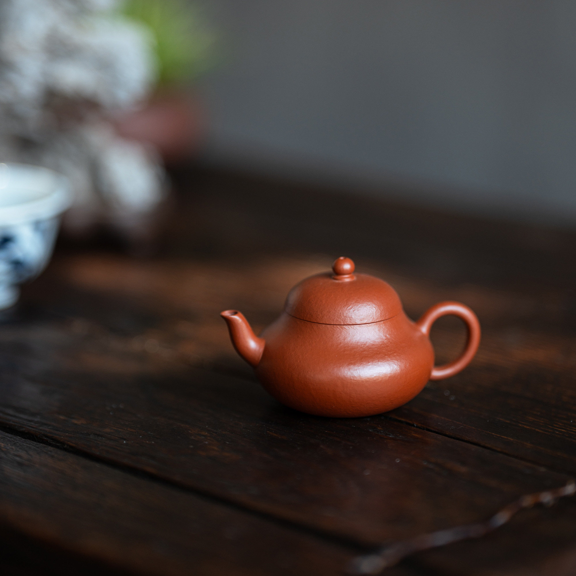 梨型 | 茗泉高致 本山朱泥100ml 精工紫砂壶