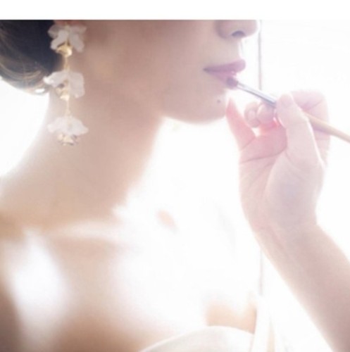 kari show日系ins风婚长款礼花朵铃兰流苏耳环耳夹