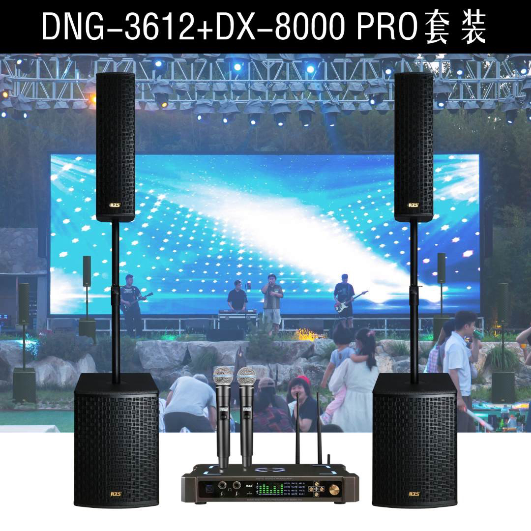 三6.5寸音柱加12寸/15寸低音炮DSP声卡套装乐队户外舞台演出音箱
