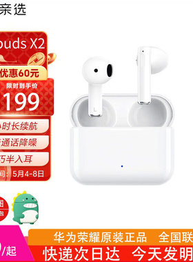 荣耀亲选Earbuds X2 真无线蓝牙耳机 通话降噪 长续航 半入耳式x2