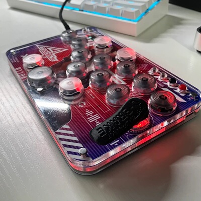 hitbox街机键盘配件树莓派街霸6拳皇摇杆格斗游戏switch PS45