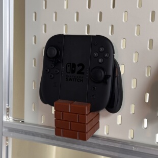 游戏手柄支架收纳圆孔宜家洞洞板展示盒马里奥游戏周边配件遥控器