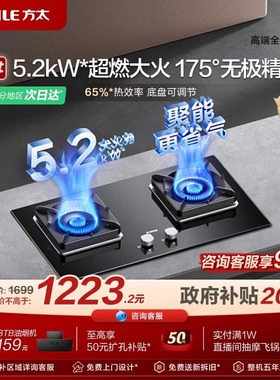 Fotile/方太 02-TH29B燃气灶煤气灶台双灶嵌入式家用天然气煤气灶