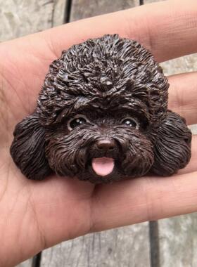 宠物狗狗头像定制创意装饰汽车出风口车载手工冰箱贴泰迪摆件礼物