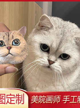 银渐层头像宠物迷你定制冰箱贴定制刚毛德国短毛指示犬车载出风口