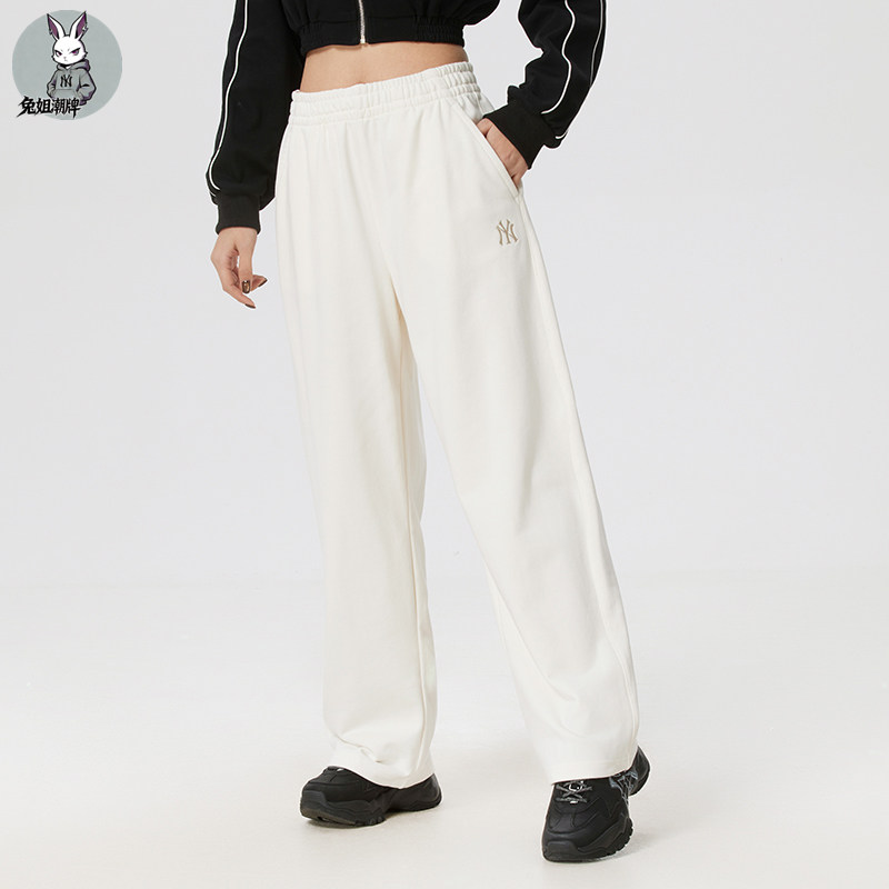 MLB专柜男女情侣直筒宽松休闲显瘦潮流宽松垂感时尚运动裤PTB02