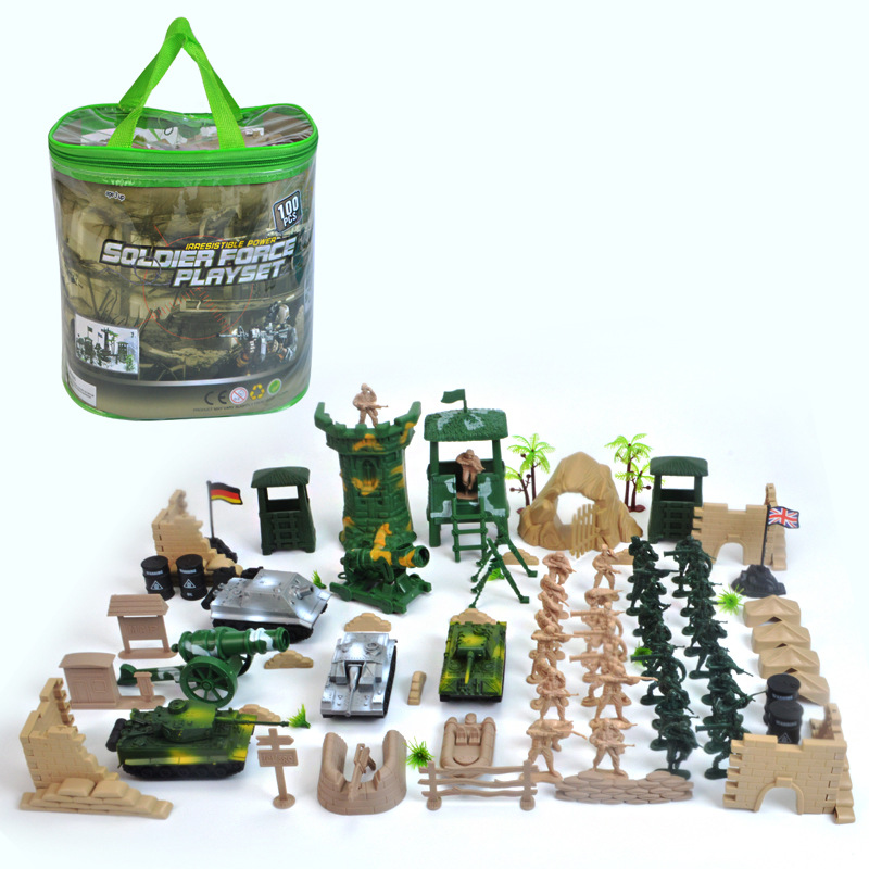 二战坦克士兵军事模型