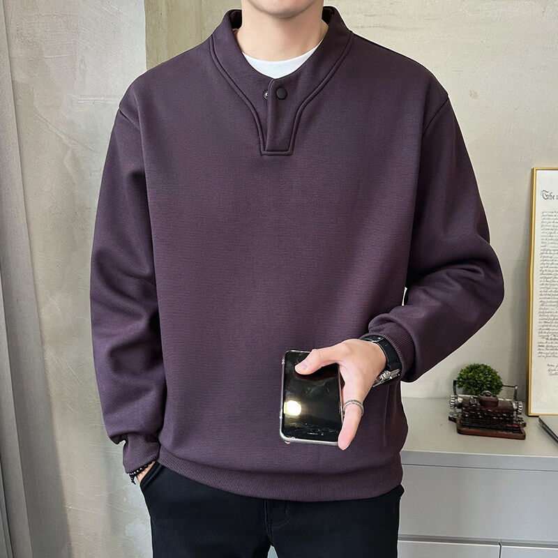 2025春季新款英伦风男士卫衣简约