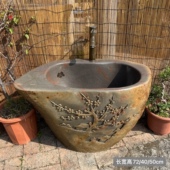 室外石材拖把池拖布池拖把桶拖布桶花园庭院户外石头墩布池水池