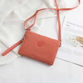 小方包女斜挎手拿两用包尼龙牛津布防泼水单层轻薄夏季 手机护照包