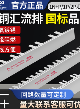 德力西汇流排2P3P小微型断路器接线排接线端子汇流1P/2P/3P/1P+N