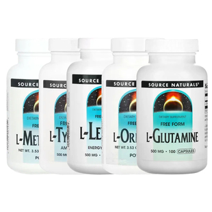 Source 蛋氨酸鸟氨酸亮氨酸酪氨酸谷氨酰胺粉 Naturals游离态L