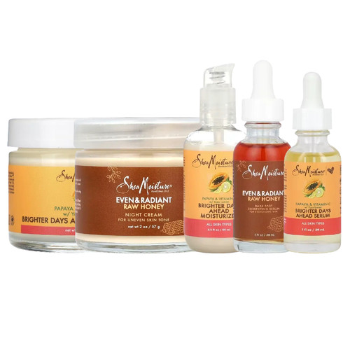 SheaMoisture Brighter椰子油Days日常Ahead保湿晚霜透明质酸精华