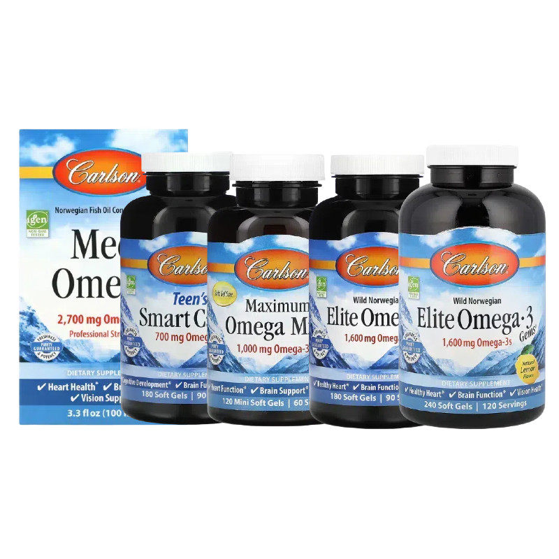 Carlson野外捕获椰子鱼油Omega-3
