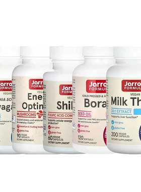 Jarrow Formulas全素食水飞蓟能量优化剂南非醉茄西蓝花BroccoMax