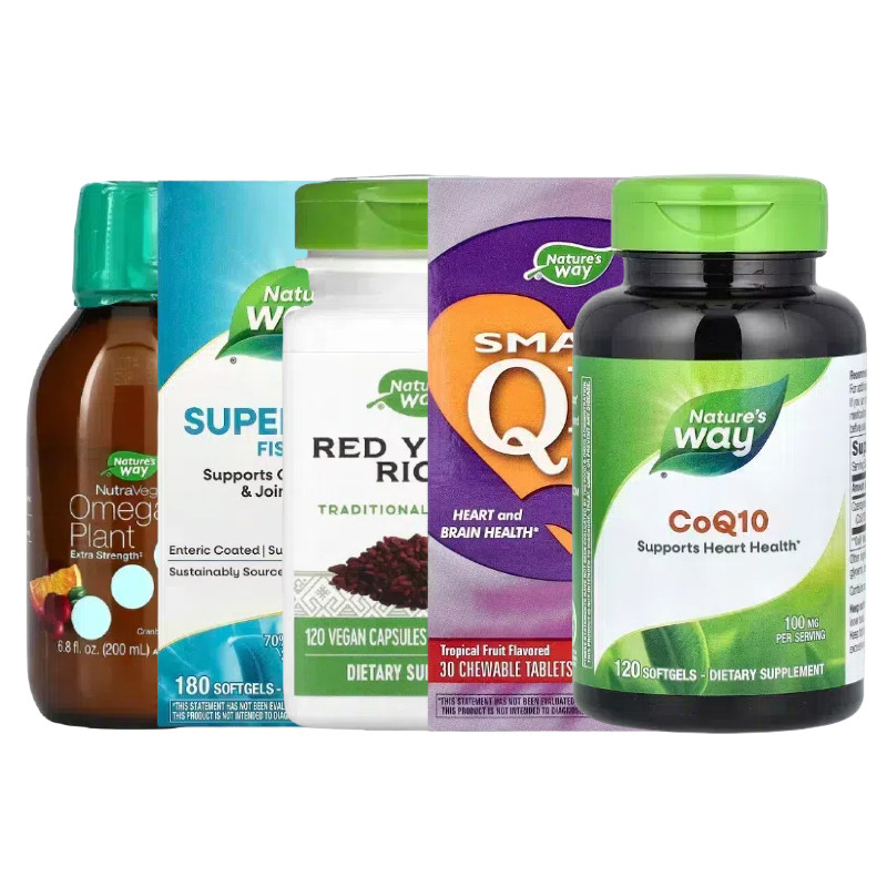 Nature's Way澳然萃维辅酶Q10红曲米有机液体椰子油欧米伽Omega-3