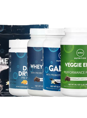 MRM Nutrition天然卵含益生菌素Gainer乳清SuperFood素食蛋白质粉