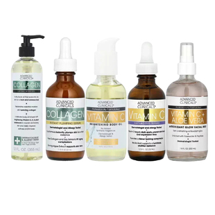 Advanced Clinicals维生素C阿魏酸洁白凝胶亮肤护手霜精华身体油