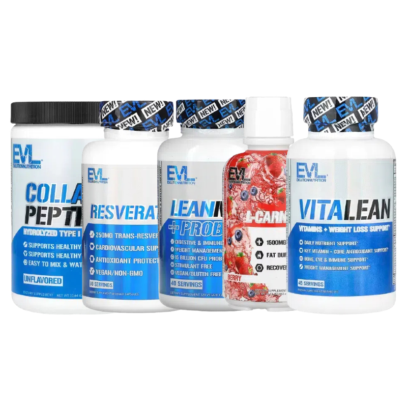 EVLution Nutrition白藜芦醇VitaLean水解胶原蛋白多肽NiteLean