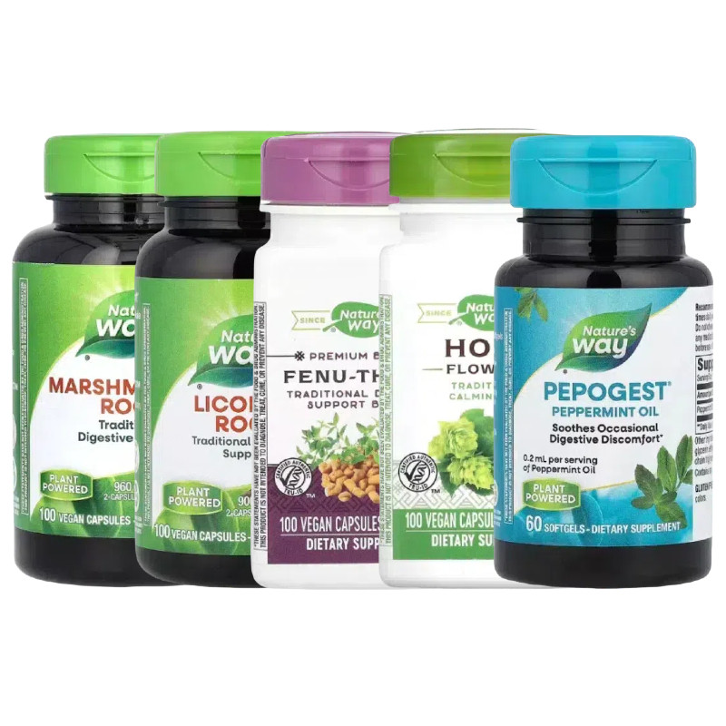 Nature's Way澳然萃维薄荷叶牛至油甘草锦葵根啤酒花叶Fenu麝香草