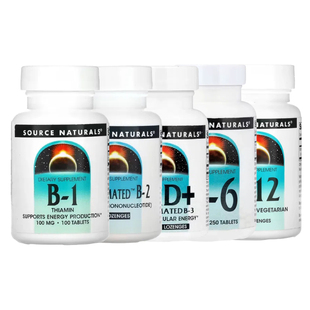 Source Naturals维生素B族Coenzymated复NAD+合B-1物B-2素B-3 B-6