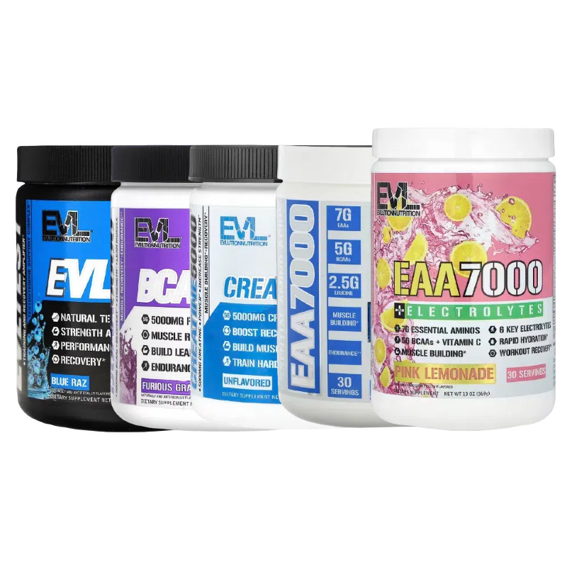 EVLution Nutrition必需EAA7000支链BCAA1000氨基酸电解质能量粉
