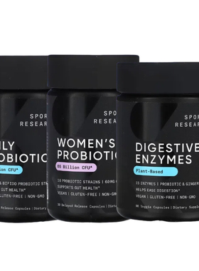 Sports Research女性Daily益生菌Probiotics消化Delayed酶Release