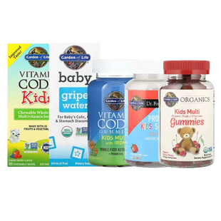 Garden of Life婴儿童IMMUE维生素C锌D3益生菌BRAIN GRIPE WATER