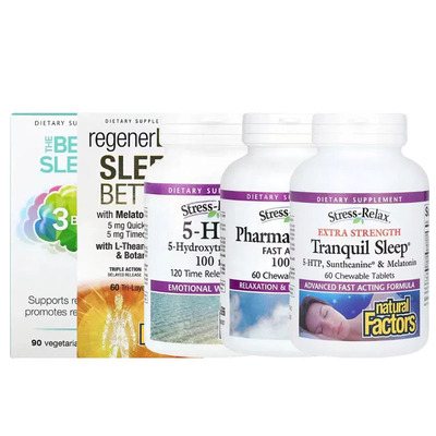 Natural Factors安Pharma GABA氨基丁酸缬草根啤酒花SLEEP RELAX