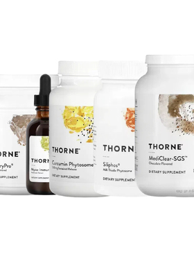 Thorne悦恩Siliphos水飞蓟RecoveryPro Daily Greens Plus S.A.T.