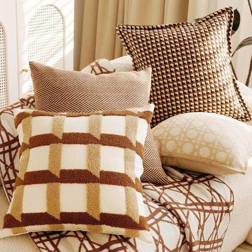 法式轻奢美拉德客厅沙发抱枕高级