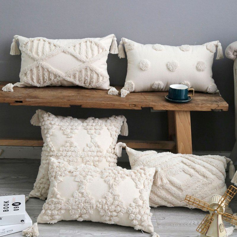 摩洛哥民宿带流苏靠枕抱枕枕套