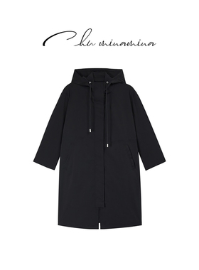 [CHU/2025SSNEW]原创设计[悠事]层次连帽工装风衣2412