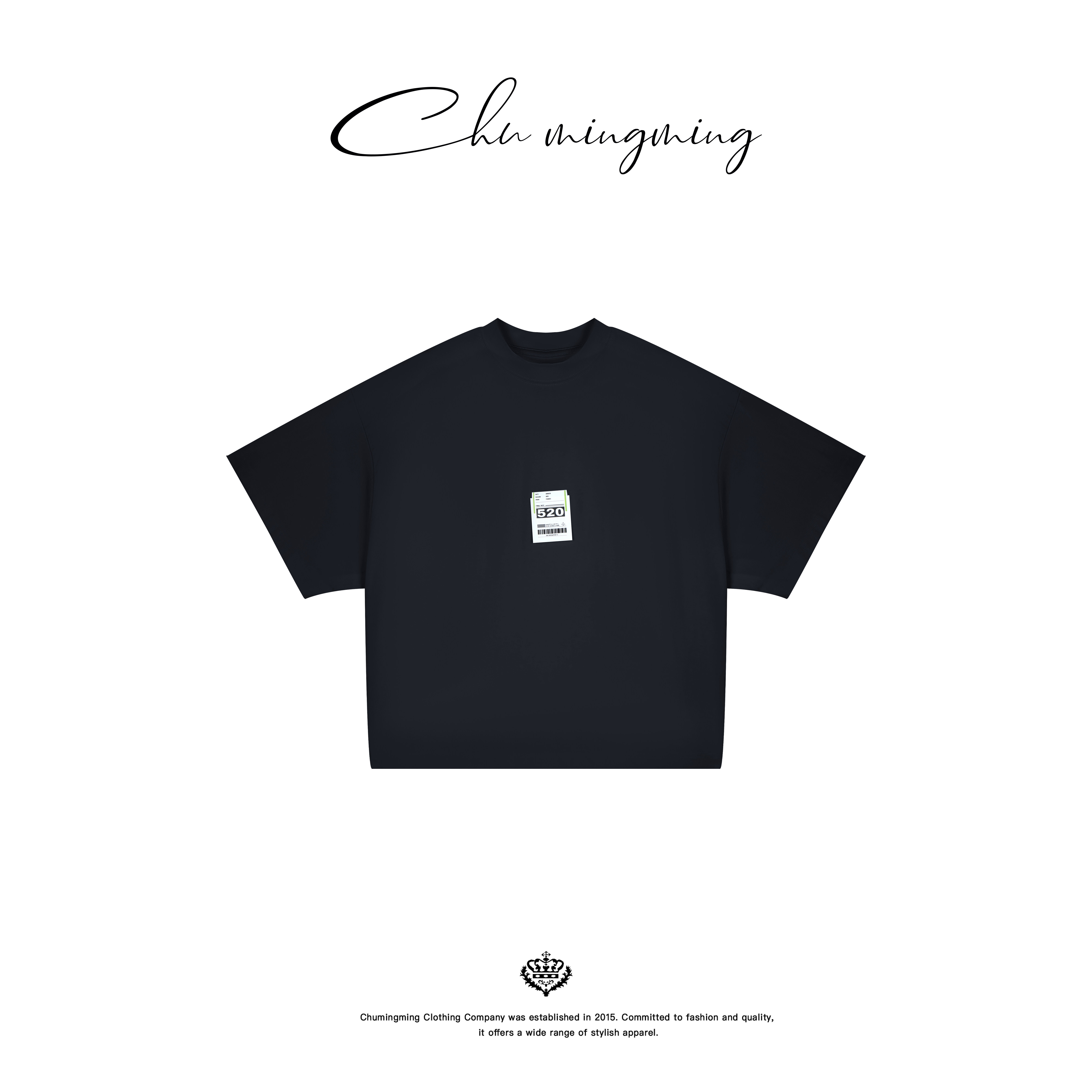 CHU楚妞[限定企划]纯棉贴纸短袖T恤2025夏季新款女阔版潮牌上衣,女装/女士精品,T恤,淘宝优惠券,粉丝福利购,淘宝优惠卷