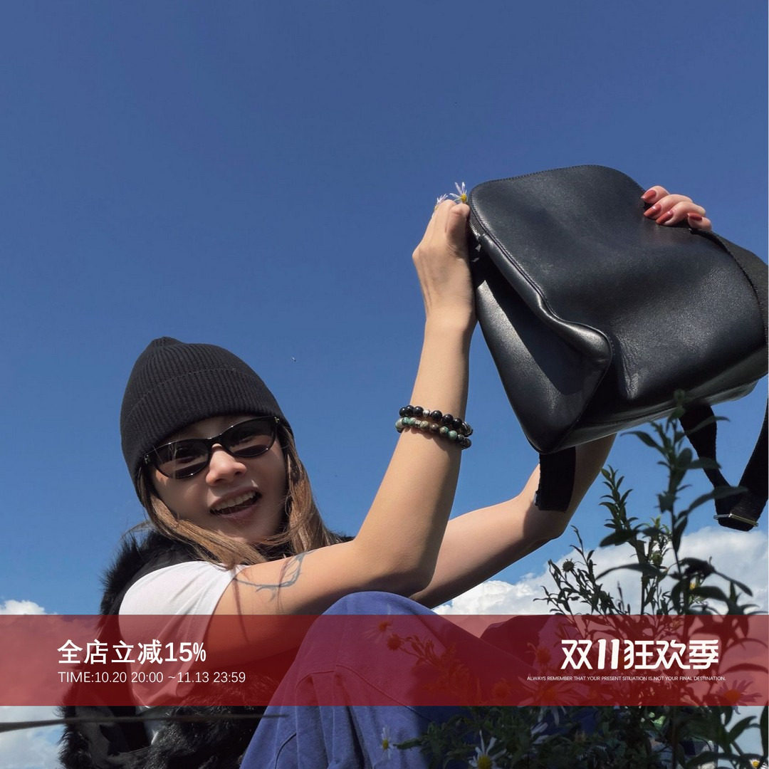 CHU楚妞【双肩包】头层纳帕牛皮时装通勤包11SP2696-YP
