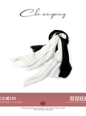 CHU楚妞400支羊绒轻薄围巾12SP2695-CC