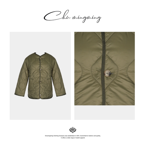 [CHU/2025SSNEW]原创设计[小清新]碎花双面棉服WHC63