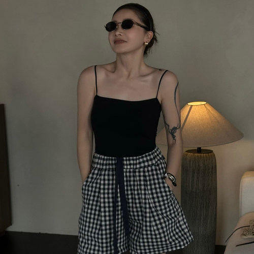 短款甜辣风美背打底抹胸短款背心