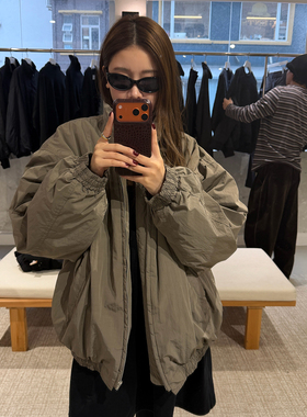 CHU楚妞[空谷]立领拉链短外套2026春季新款男女美式飞行服夹克