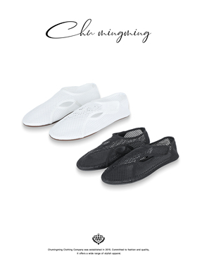 CHU楚妞 镂空魔术贴芭蕾鞋XZCD2502