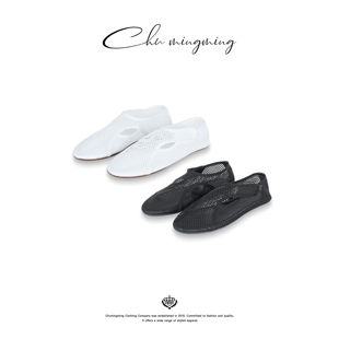 CHU楚妞 XZCD2502 镂空魔术贴芭蕾鞋