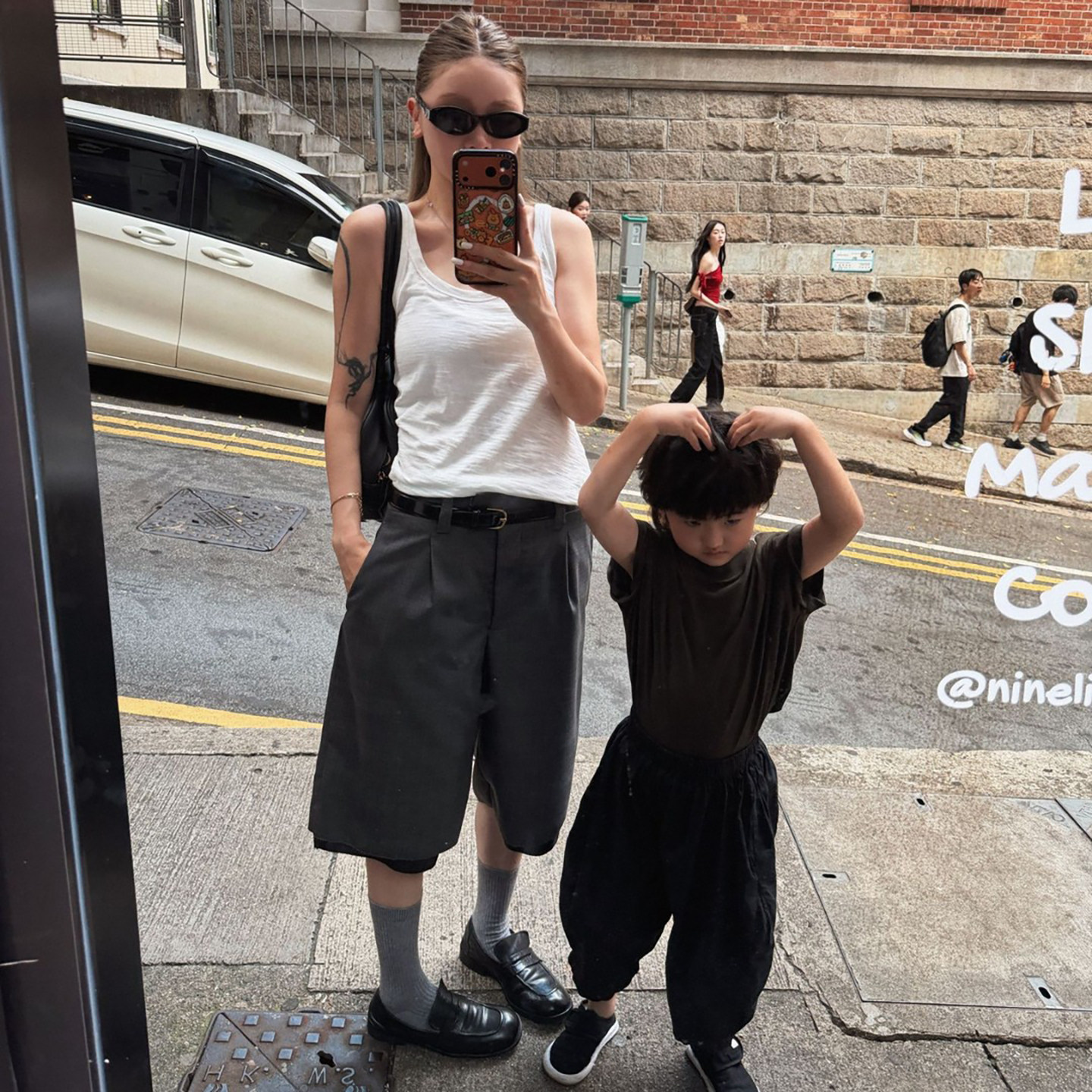 CHU楚妞ET版薄荷T恤2026新款秋季休闲风纯色宽松圆领短袖女