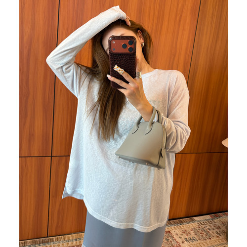 TR天丝圆领长袖防晒T恤罩衫上衣