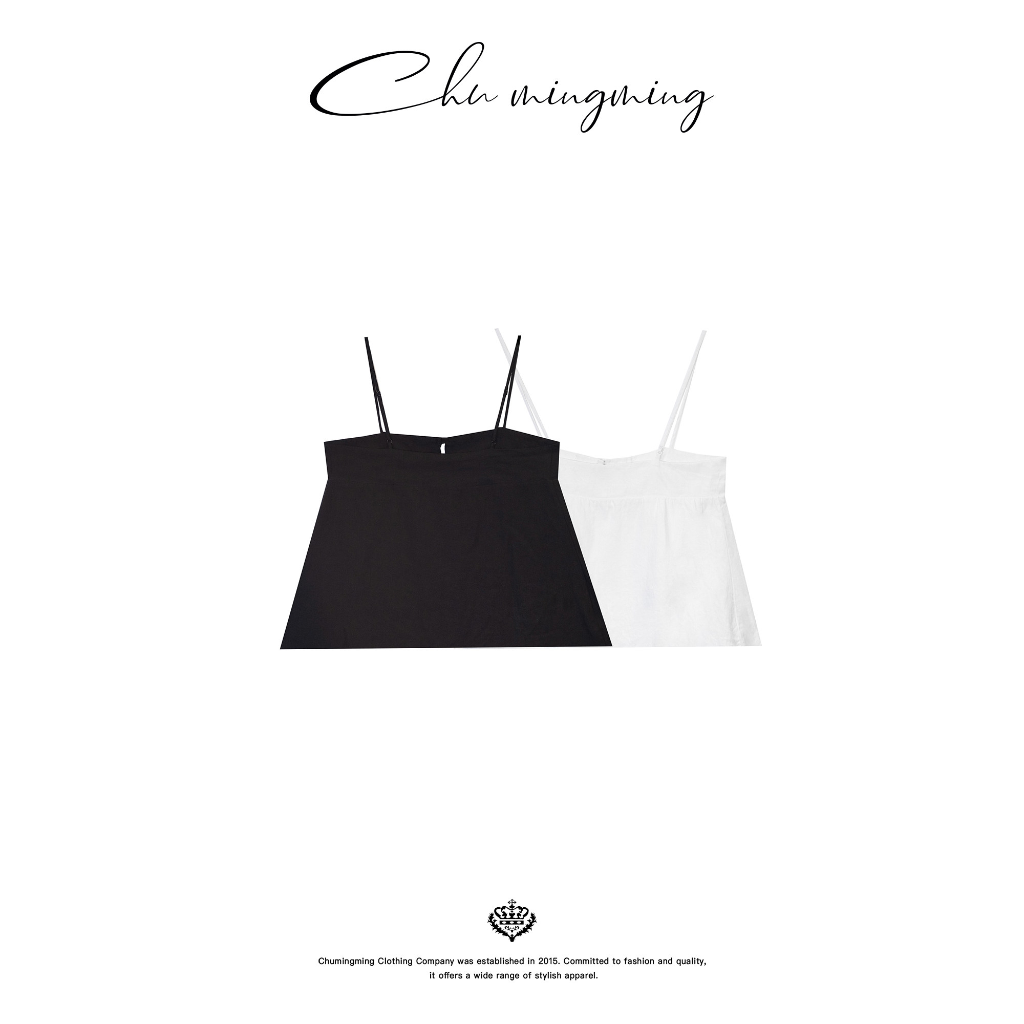 Chumingming白月光棉麻吊带
