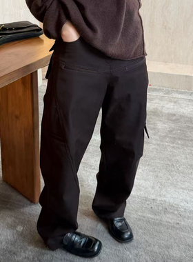 CHU楚妞[伐木四代]加绒加厚多口袋休闲长裤2025冬季新款女工装裤