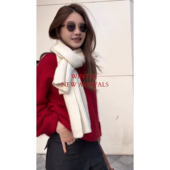 暖芒 26支山羊绒圆领针织衫 2025冬季 CHU楚妞 新款 女保暖慵懒毛衣