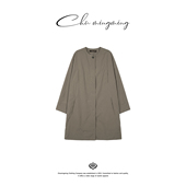 新款 CHU楚妞 风衣2026春季 TR同源圆领防晒长款 女简约外套 空野