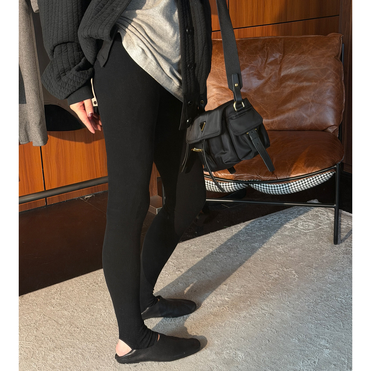 CHU楚妞[七段]高弹棉打底裤2026春季新款女提臀踩脚瘦腿连裤袜