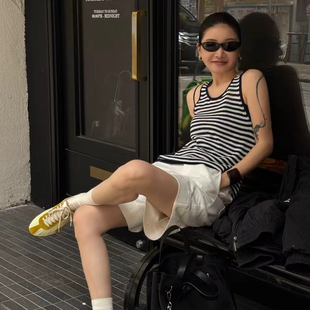 2025春夏季 进口纯棉五分休闲裤 新款 女时尚 CHU楚妞 百搭短裤 梦湖