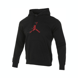 正品 FD7466 耐克男子JORDAN简约运动休闲连帽针织舒适卫衣套头衫